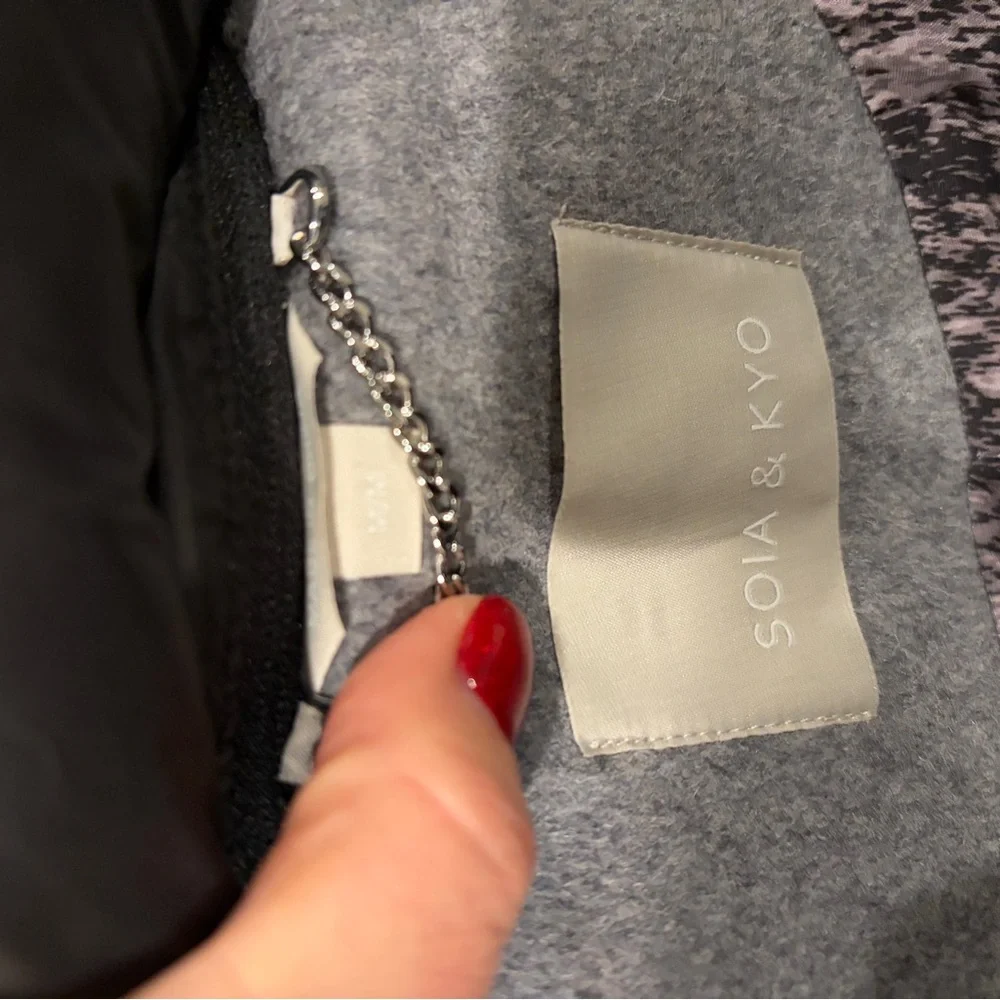 Soia & Kyo Charlena Fox Fur-Trim, Wool-Blend Coat - Picture 9 of 11